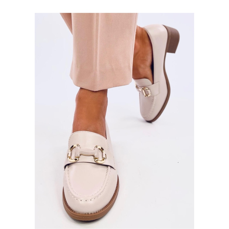 Pompe cu toc lat Rabier Beige - Inello bej 1