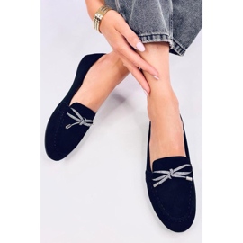 Mocasini Marsoin din piele intoarsa neagra - Inello negru 1