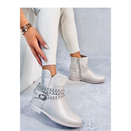 Botine cu pană Stovall Beige - Inello bej 2