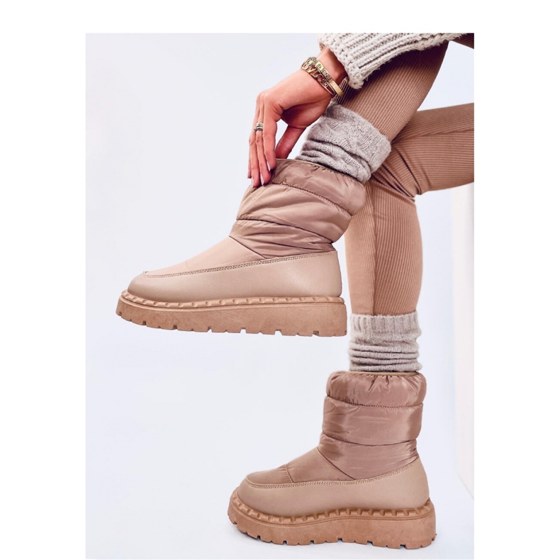 Javier Khaki - Cizme de zapada din nylon Inello maro 2