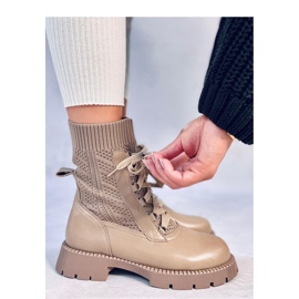Botine cu un pulover superior Tierr Khaki - Inello maro 1