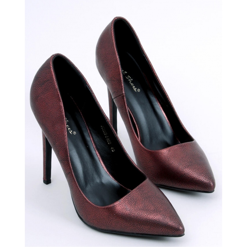 Tocuri înalte de damă cu cereale Leda Red - Inello roșu 1