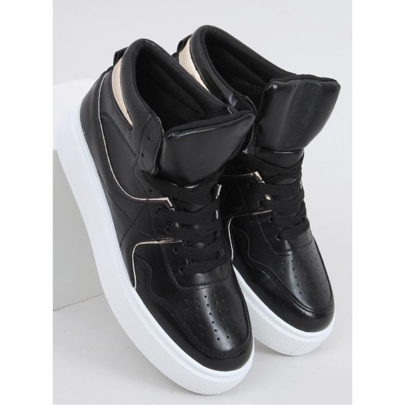 Pantofi sport de vârf Erva Black - Inello negru 1