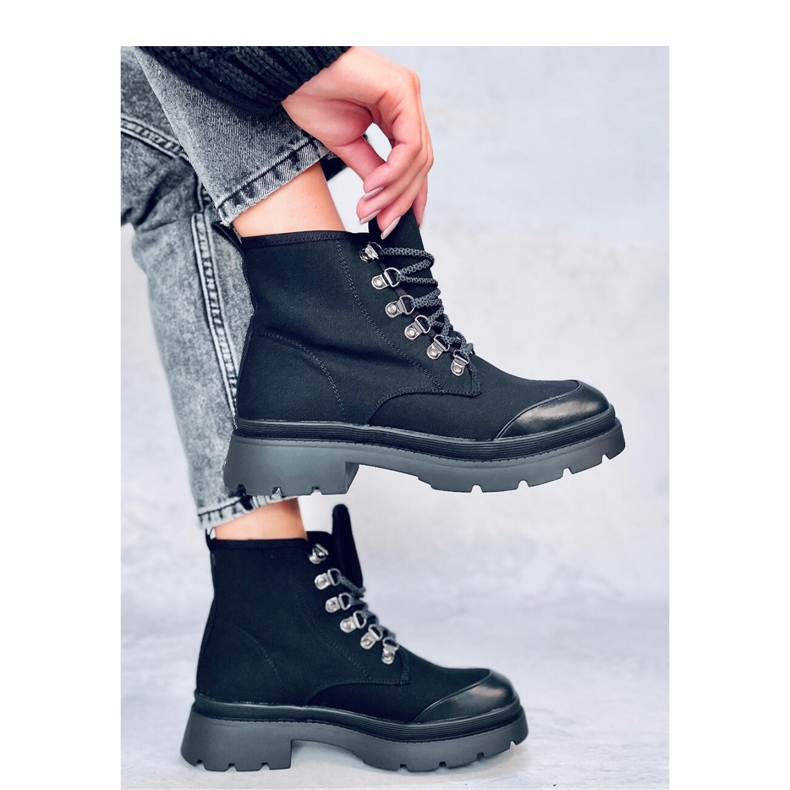 Vander Black - Adidași de trekking Inello negru 1