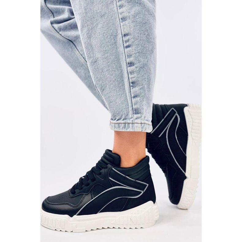 Tenisi înalți Gahine negri - Inello negru 1