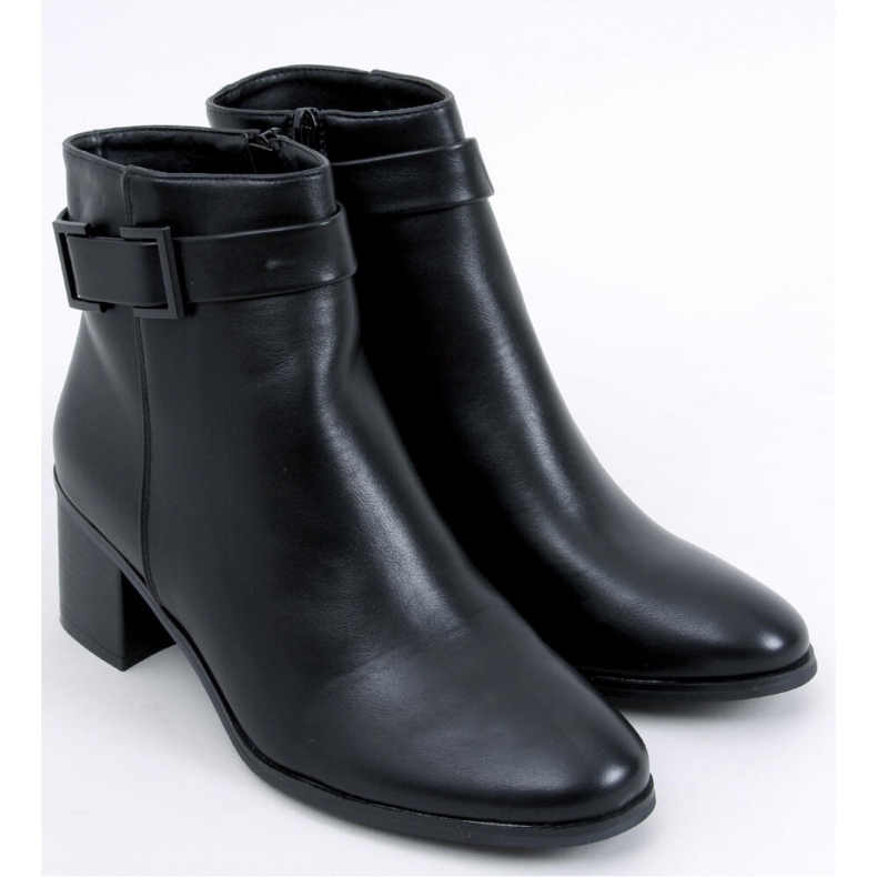 Dolores Botine negre cu toc - Inello negru 1