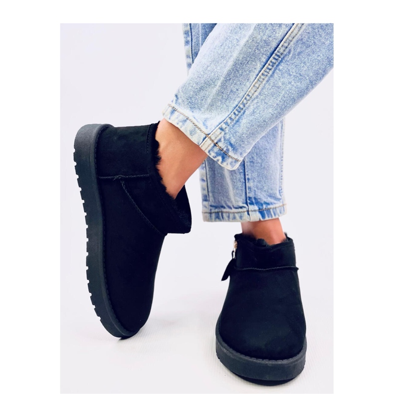 Pantaloni scurti emus cu fermoar de la Frankis Black - Inello negru 2