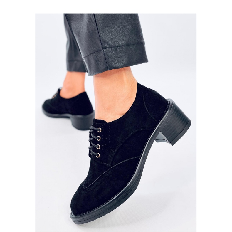 Mocasini cu toc inalt Vedra Negri - Inello negru 1