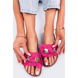 Sandal Slapi din plută cu ursuleț Lups Fuchsia - Inello roz 1 Sandal Slapi din plută cu ursuleț Lups Fuchsia - Inello roz 1
