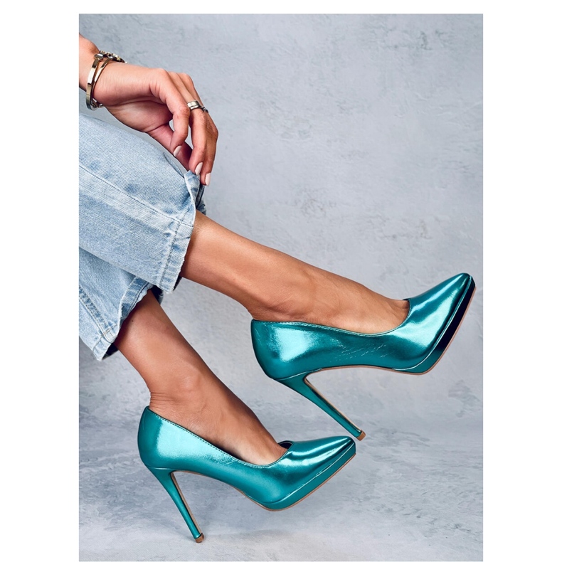 Pompe stiletto Blume Green - Inello verde 1