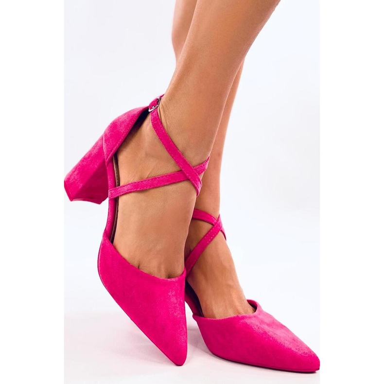 Pompe Thois Fuchsia cu curele încrucișate - Inello roz 1 Pompe Thois Fuchsia cu curele încrucișate - Inello roz 1