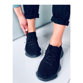 Pantofi sport cu șosete Desire All Black - Inello negru 2