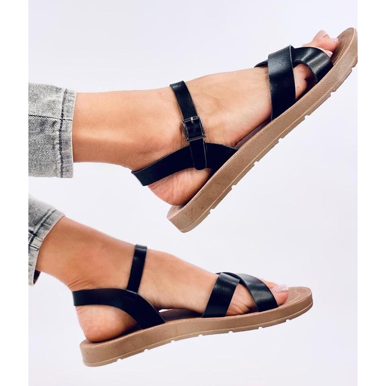 Sandale dama Nevada Black - Inello negru 2