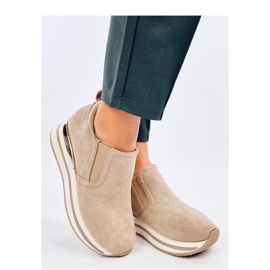 Pantofi cu pană ascunsă Boult Beige - Inello bej 1