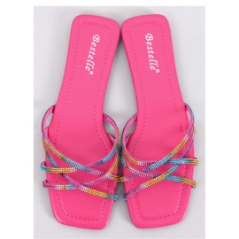 Sandale Flip-flops cu strasuri Rexha Fuchsia - Inello roz 1