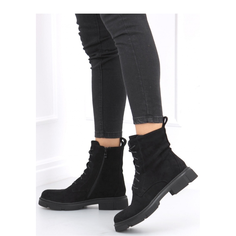 Lucrători cu șireturi Zoe Black - Inello negru 2