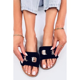 Loups Slapi din plută neagră cu ursuleț - Inello negru 2