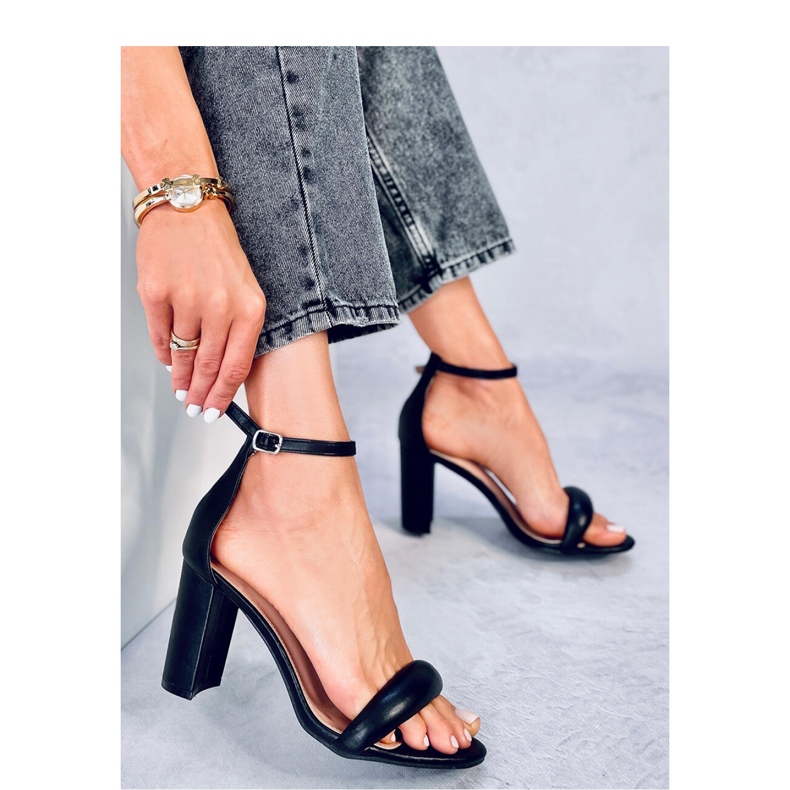 Jonah Sandale negre cu toc - Inello negru 1