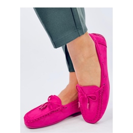 Mocasini Wards din piele intoarsa fuchsia - Inello roz 1