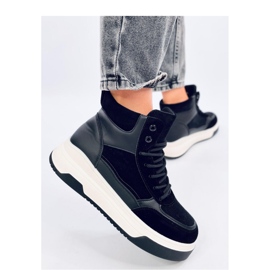 Tenisi înalți Riess Black - Inello negru 2