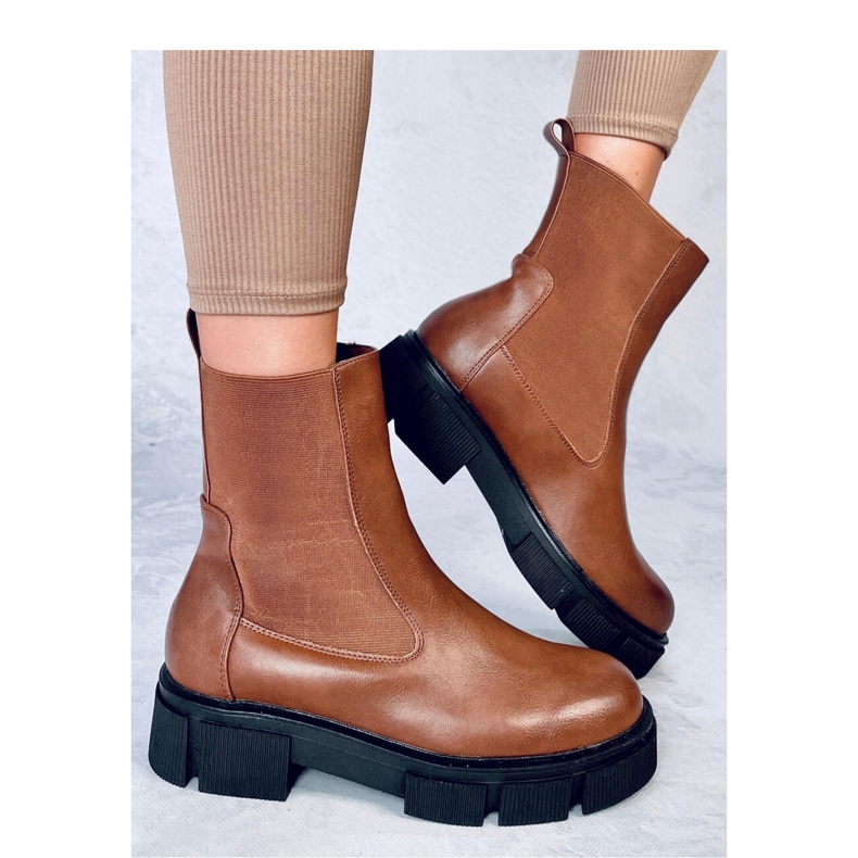 Cizme Chelsea Sneed Camel de damă - Inello maro 2 Cizme Chelsea Sneed Camel de damă - Inello maro 2