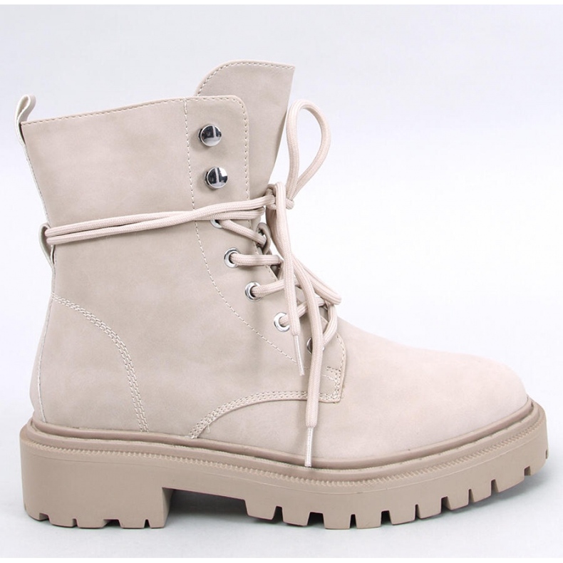 Botine Simmo Beige cu siret cu protectie - Inello bej 1