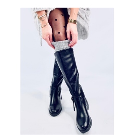 Cizme cu partea superioară elastică Wints Black - Inello negru 1