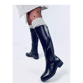 Cizme cu partea superioară elastică Wints Black - Inello negru 3