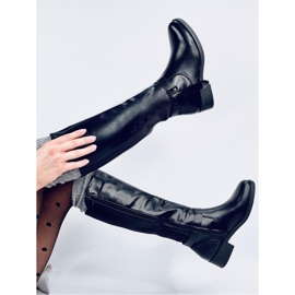 Cizme cu partea superioară elastică Wints Black - Inello negru 4