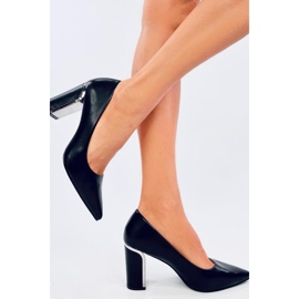 Laurents Pompe negre cu toc - Inello negru 2