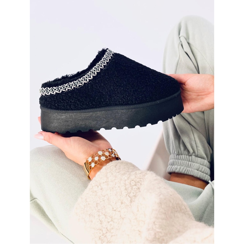 Lamb Cizme de zapada scurte negre cu piele de oaie - Inello negru 2