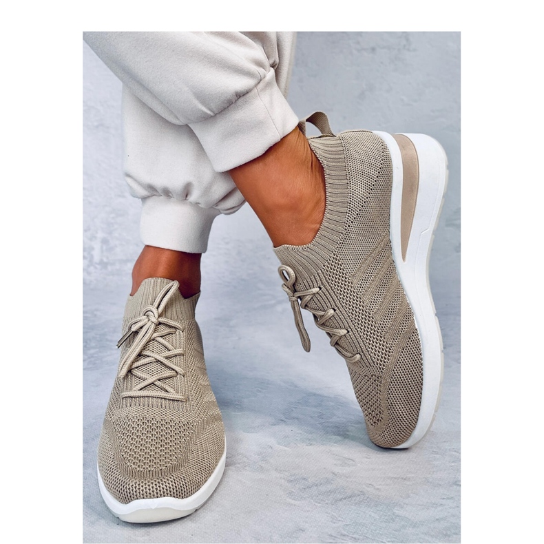Leakes Khaki pantofi sport cu pană - Inello maro 1 Leakes Khaki pantofi sport cu pană - Inello maro 1