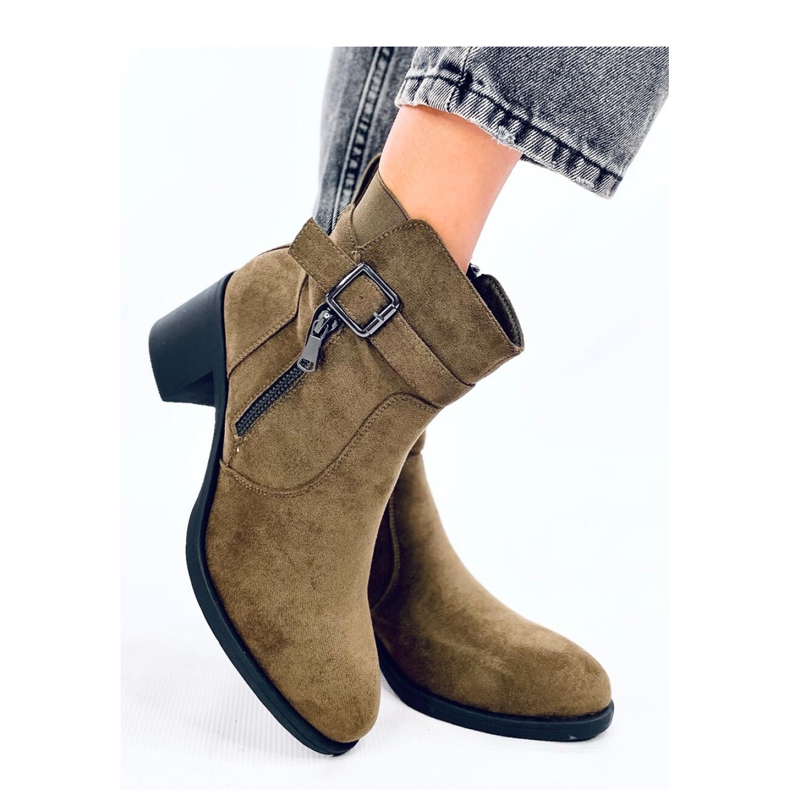 Botine clasice cu toc înalt Irving Green - Inello verde 2