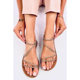 Sandale ușoare de damă Prostis Gold - Inello galben 1