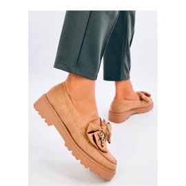 Mocasini Pennsy Camel cu ursuleț decorativ - Inello maro 1