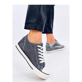 Adidași cu pană Foss Black - Inello negru 1