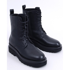 Botine West Black cu talpă înaltă - Inello negru 1