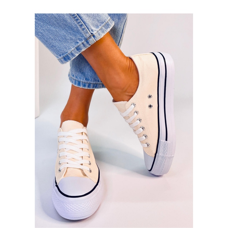 Tenisi clasici de dama Fargis Beige - Inello bej 1 Tenisi clasici de dama Fargis Beige - Inello bej 1