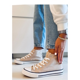 Adidași din pânză înalți Jude Khaki - Inello bej 1