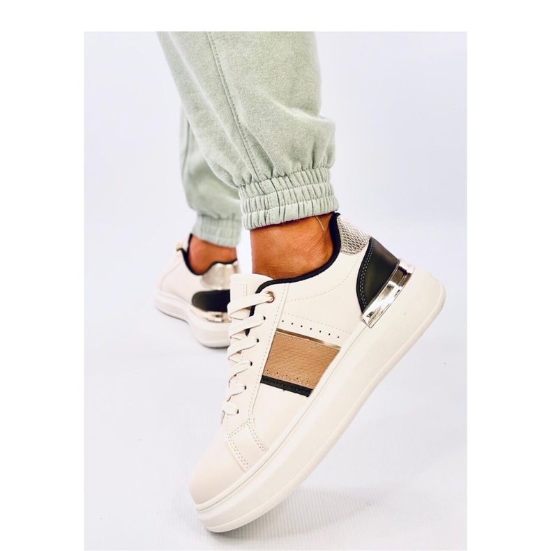 Tenisi Holms Green cu platforma - Inello bej 1 Tenisi Holms Green cu platforma - Inello bej 1