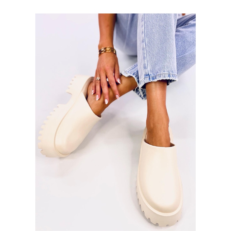 Sandal Ernest Saboți din spumă Beige - Inello bej 2