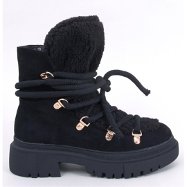 Cizme de zapada din piele de oaie neagra Shea - Inello negru 1