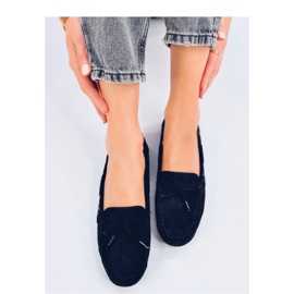 Mocasini Wards din piele intoarsa neagra - Inello negru 1