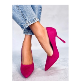 Camerin Fuchsia tocuri dama din piele intoarsa - Inello roz 1