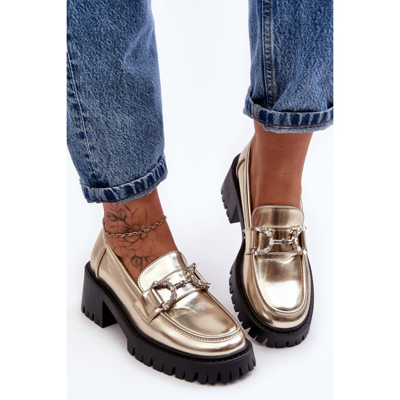 Step in style Pantofi Model Lemmitty 2646-4 Gold - Pas în stil galben 2