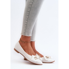 Step in style Pantofi balerini Model Satris ZA39P Alb - Pas in stil 1
