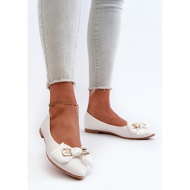 Step in style Pantofi balerini Model Satris ZA39P Alb - Pas in stil 2