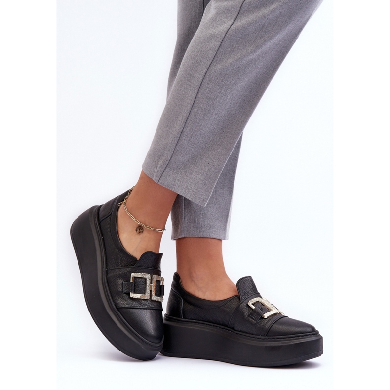 Step in style Pantofi Model Lewski 3398/2 Black - Pas în stil negru 2