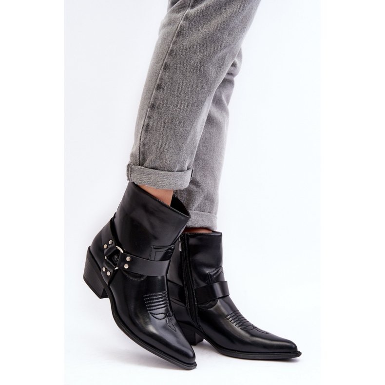 Step in style Cizme Model Venosa 9369 Black - Pas in stil negru 1