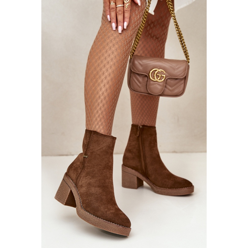 Step in style Cizme Model Arkesia KE219 Khaki - Pas in stil maro 1